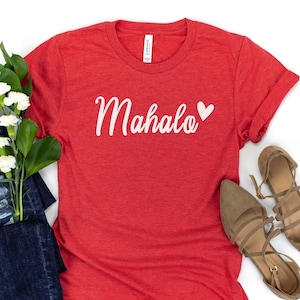 Mahalo Shirt Islands Hawaiian shirt Love Hawaii tshirts Hawaii Family Vacation Hawaiian Heart Shirt Hawaii Trip Shirt Hawaiian gift
