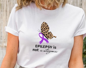 Purple Ribbon Motivational Epilepsy T Shirt, Epileptic Seizure Shirt, Epilepsy Awareness Shirt, Epilepsy Warrior, I Wear Purple Shirt Gift