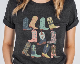 Refashioned Western Shirt Country Rodeo Shirt Women Vintage Cute Country Concert Shirt Western Graphic Tee Youth Cowgirl Gifts Country Gifts