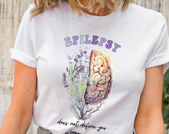 My Epilepsy T Shirt, Epilepsy Awareness Shirt, Epilepsy Warrior, I Wear Purple Shirt, Epilepsy Motivational Sweat Shirt, Lilac Epilepsy Gift