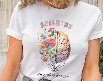 Epilepsy Mom Shirt, Purple Ribbon Epilepsy T Shirt, Epileptic Seizure Shirt, Floral Brain Surgery Shirt, Epilepsy Awareness Shirt Gift