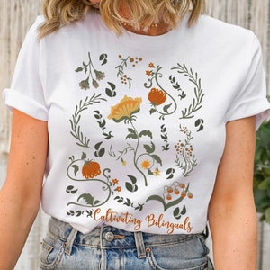 Cultivating Bilinguals Shirt, Maestra Bilingue Shirt, Dual Language Teacher Shirt, Dual Language Crew Shirt, Bilingual Teacher Gift
