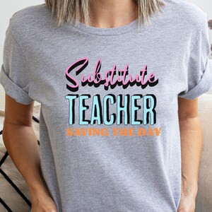 Substitute Shirt Substitute Teacher Shirt Sub Teacher Shirt Sub T Shirt Future Teacher T Shirt Sub Gifts Substitute Teacher Gift Athletic Heather