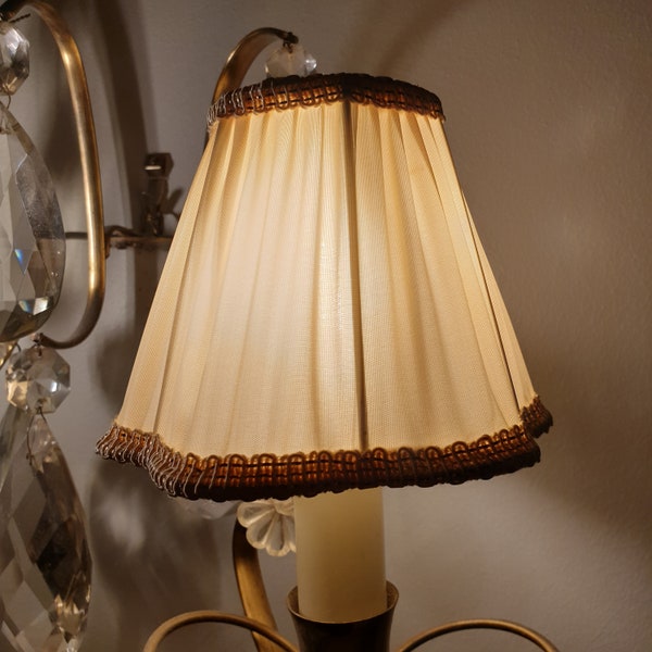 One Vintage French Lamp Shade 1930s/1940s