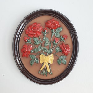 Large Swedish Vintage Ceramic Wall Plaque Hand Made and Designed by Ingegärd Burmeister for Gabriel Keramik