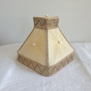 Vintage French clip on Lampshade 1930s