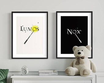 Nursery Wall Decor,  Nursery Printables, Magic Wizard Nursery Quotes, magic wand, Mandrace bookish Prints, Matching Art
