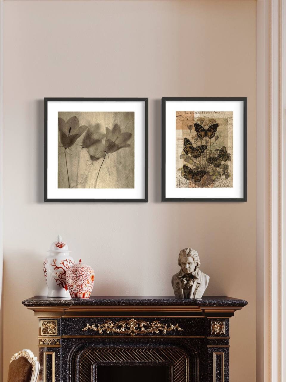 Set of 8 Dark Moody Art Prints Gallery | Dark Academia Wall Art ...