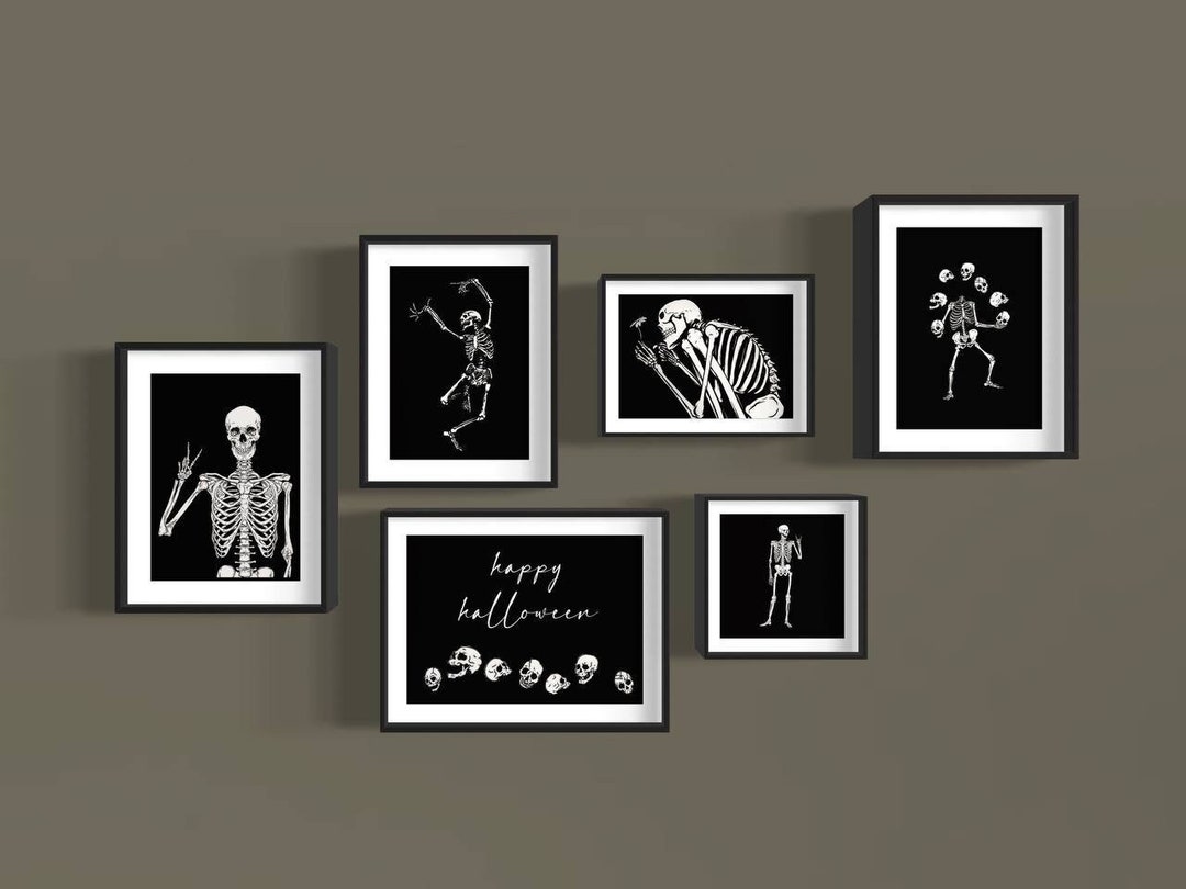 Set of 6 Dark Academia Decor Aesthetic Bundle Printable Wall Art Set ...