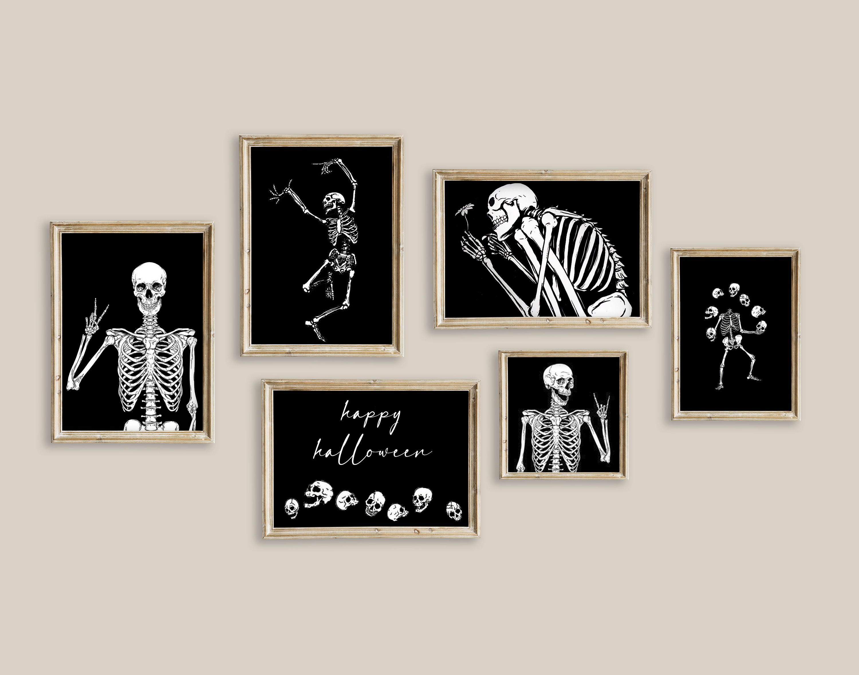 Set of 6 Dark Academia Decor Aesthetic Bundle Printable Wall Art Set ...