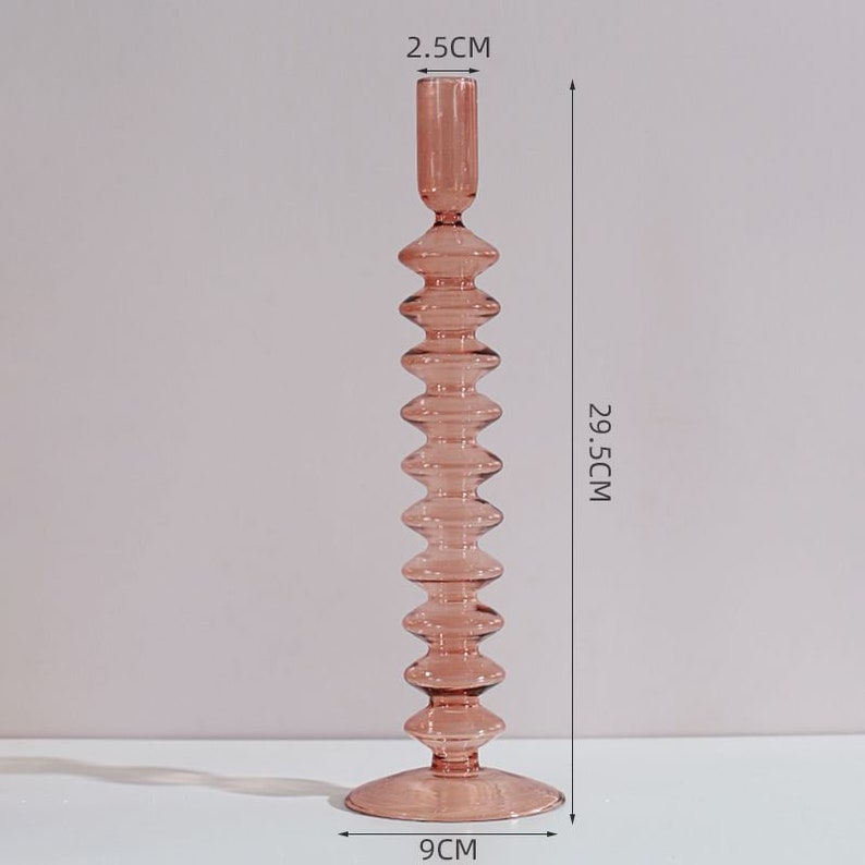 Beautiful Purple Candlestick Holder Colorful Bubbly Candles Etsy