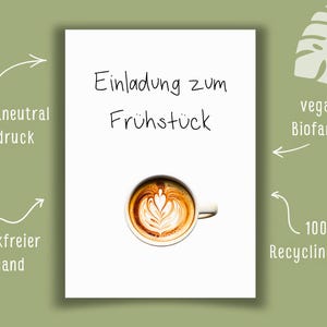Einladung zum Frühstück | Einladung zum Bruch | Gutschein Frühstück | Gutschein Brunch | Auszeit Geschenk | Karte Auszeit | Zeit statt Zeug