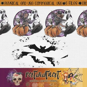 Halloween Bundle Witches Bats PNG Files Commercial Use Read 2nd Photo