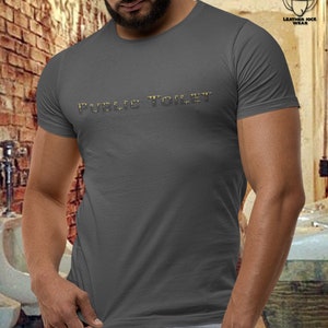 Public Toilet - A Piss Fetish/Toilet Fetish T-shirt by LeatherJockWear Show off your love for watersports and toilet play