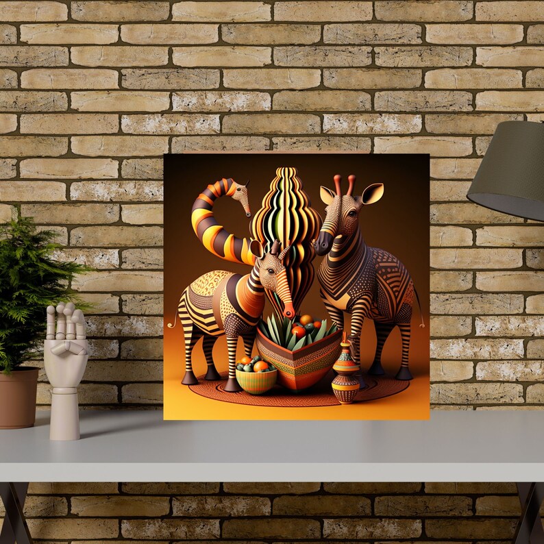 African Animals Poster Art - Etsy