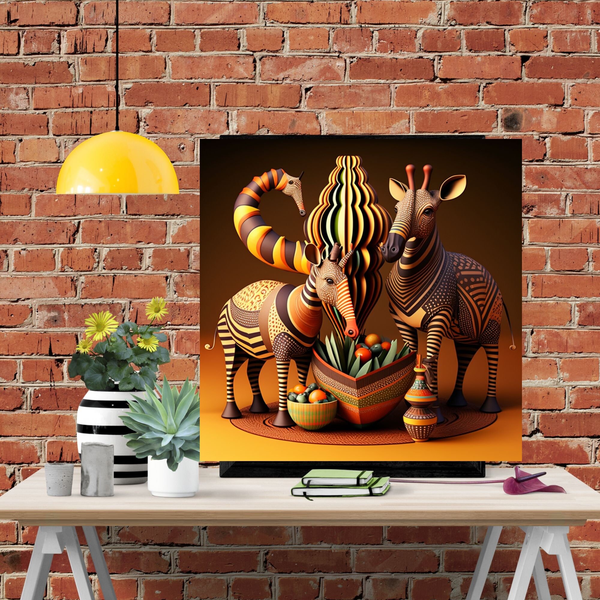 African Animals Poster Art - Etsy