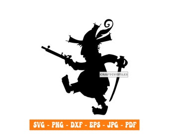 Räuber Hotzenplotz SVG, Otfried Preußler, Räuber Hotzenplotz Clipart, Dateien für Cricut, Schnittdateien für Silhouette, Dxf, Png, Vektor