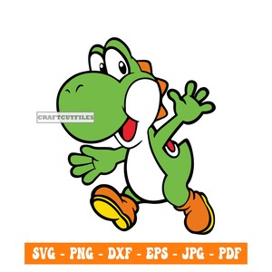 Yoshi SVG PNG PDF, Yoshi Clipart, Yoshi Files For Cricut, Yoshi Cut Files For Silhouette, Dxf, Eps, Yoshi Vector, Yoshi Digital Download