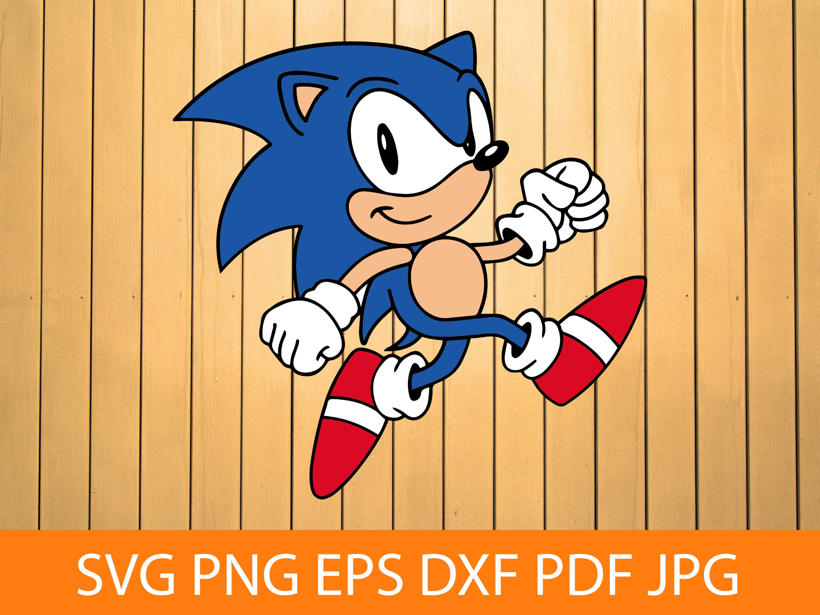 Classic Sonic Vector (Ai, Eps), PDF And Image (Jpg, Png)