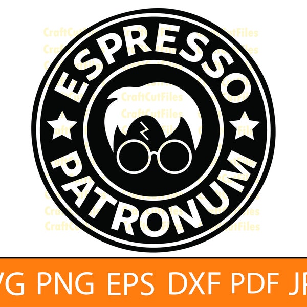 Espresso Patronum SVG PNG EPS, Espresso Patronum Clipart, Espresso Patronum Print Files, Cut Files For Crafters,Pdf,Jpg, Sticker Decal Vinyl