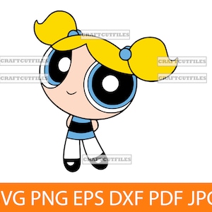 Blonde Powerpuff Girl +2 SVG PNG DXF