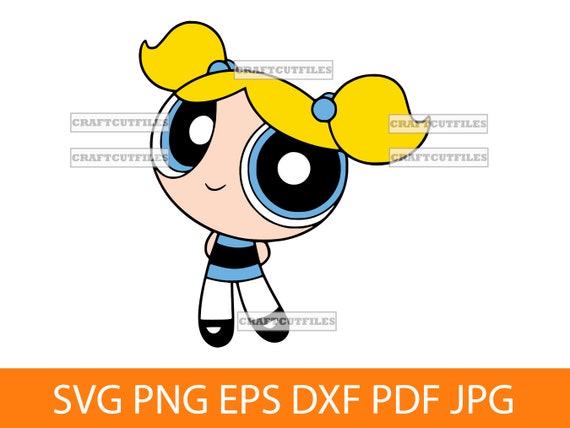 Blonde Powerpuff Girl +2 SVG PNG DXF