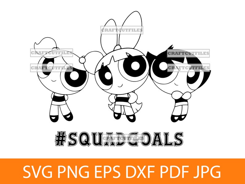 CN Powerpuff Girls the Trio Squad Goals Graphic T-Shirt