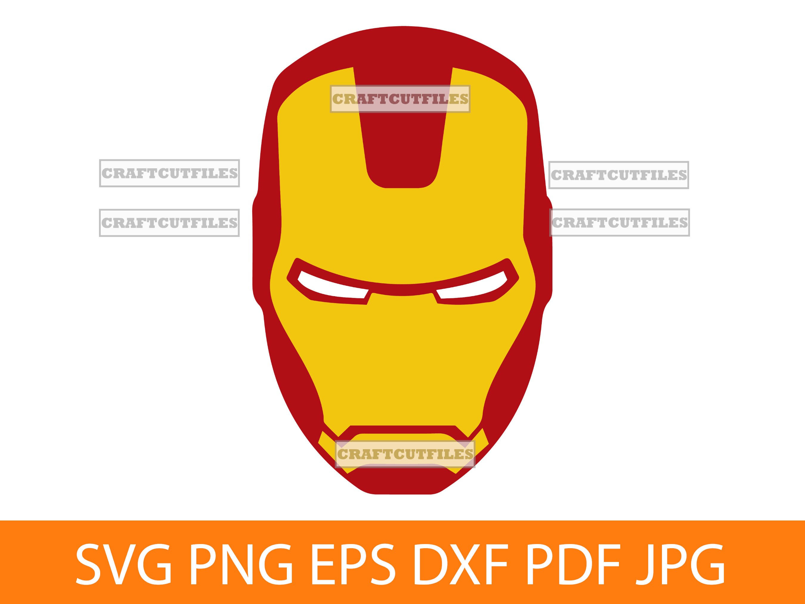 Iron Man SVG, Iron Man Head SVG, Iron Man Mask SVG, Iron Man Clipart