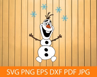 オラフ SVG、アナと雪の女王 SVG、オラフ クリップアート、オラフ