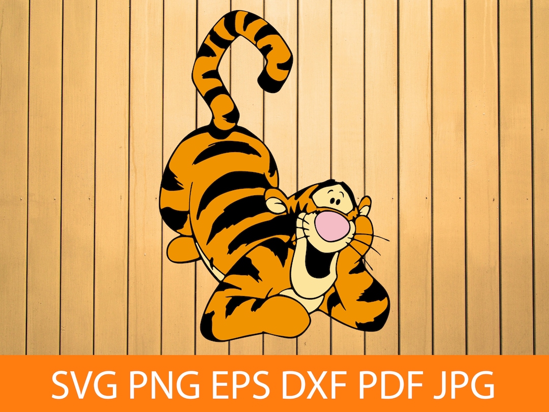 Tigger Vector File Tigger SVG PNG PDF Dxf - Etsy