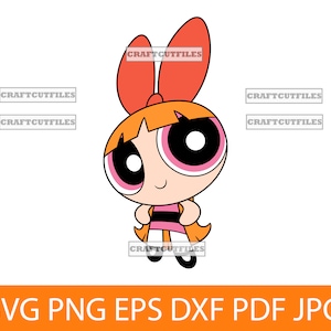 Ragazza rossa Powerpuff SVG PNG DXF