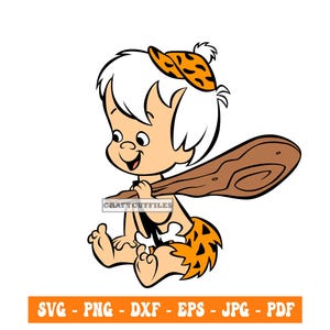 Bam Bam Flinstone SVG PNG EPS Dxf Pdf Jpg Vector