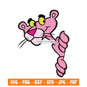 Pantera Rosa SVG PNG PDF, Pantera Rosa vettoriale
