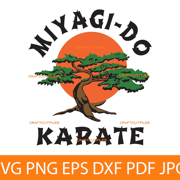 Miyagi Do Cobra Kai Karate Kid SVG PNG DXF Layered