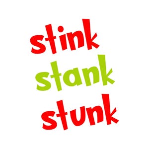 Stinken stonken stonken SVG PNG DXF, kerst Svg, Stink stonken stonken clipart, bestanden voor Cricut, gesneden bestanden voor silhouet, vector, sublimatie