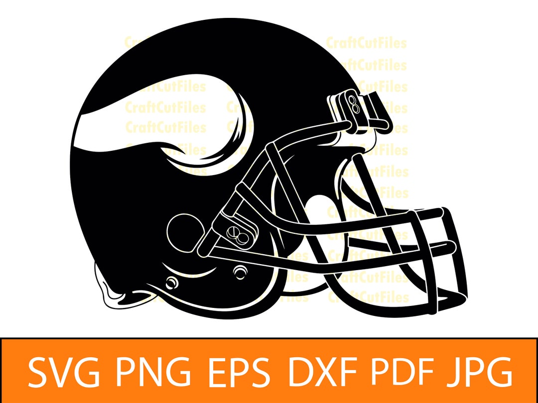 Viking Football Helmet SVG PNG DXF, Viking Football Svg Etsy