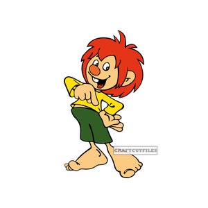 Pumuckl SVG, Ellis Kaut, Clipart de Pumuckl, Archivos de Pumuckl para Cricut, Archivos de corte de Pumuckl para Silhouette, PNG, Vector de Pumuckl, Descarga digital