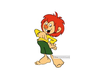 Pumuckl SVG, Ellis Kaut, Pumuckl Clipart, Archivos Pumuckl para Cricut, Archivos de corte Pumuckl para silueta, Png, Vector Pumuckl, Descarga digital