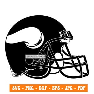 Viking voetbalhelm SVG PNG DXF, Viking voetbal Svg