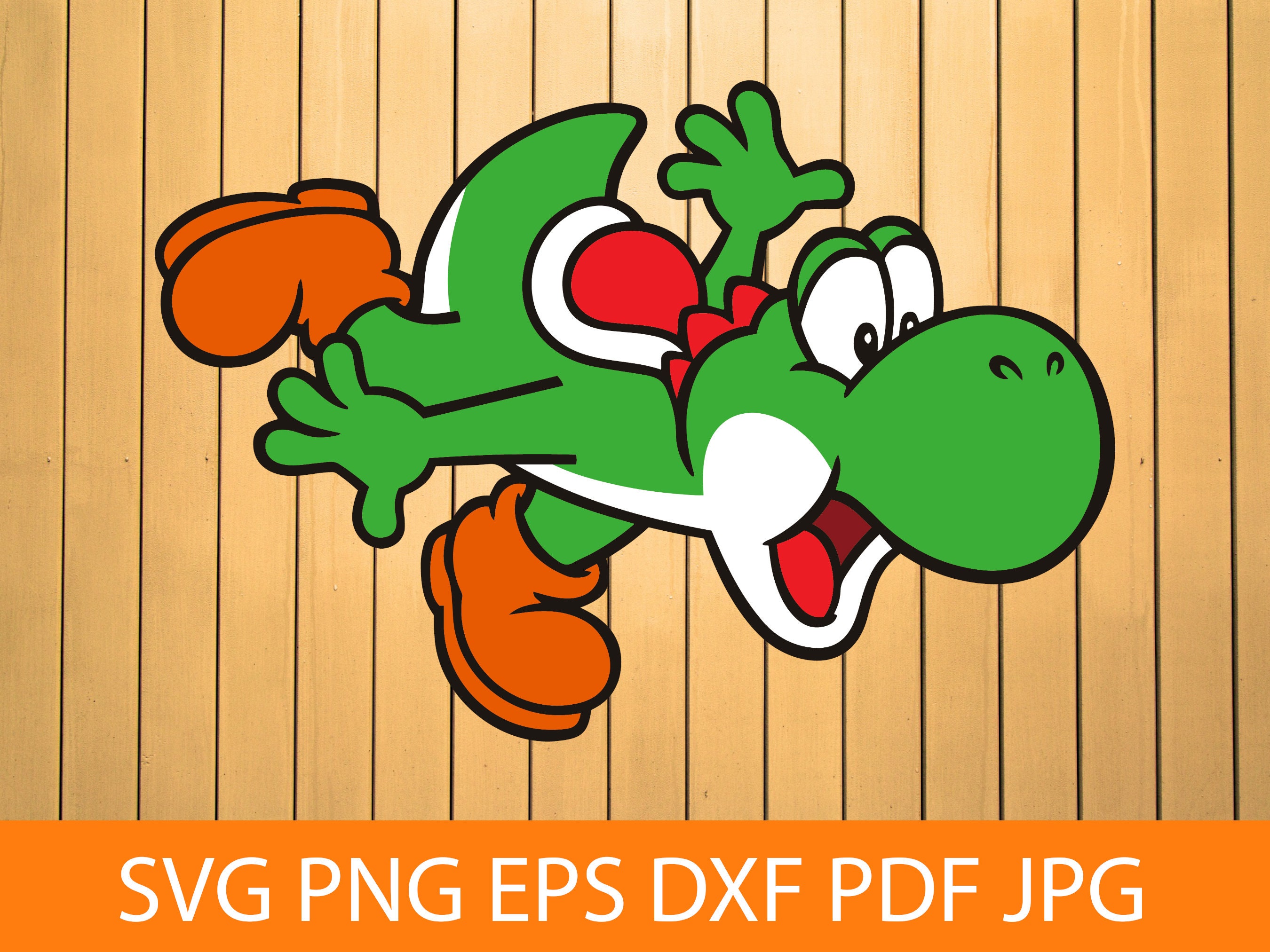 Yoshi Egg Mario SVG for Craft Machines Cricut Cameo (Download Now) 