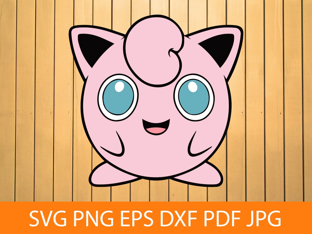 Jigglypuff 3 SVG PNG DXF, Pokémon Svg, Jigglypuff Clipart, arquivos ...