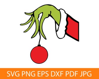 Grinch Stole SVG, Grinch Hand SVG, Christmas SVG, Grinch Stole Clipart, Print Files, Cut Files For Crafters, Dxf,Png,Eps,Pdf, Cricut File