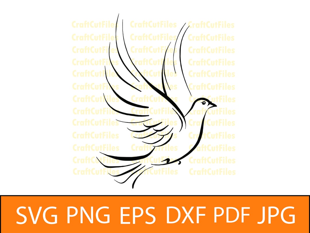 Dove SVG PNG DXF, Peace Symbol Svg, Dove Clipart, Dove Files for Cricut ...