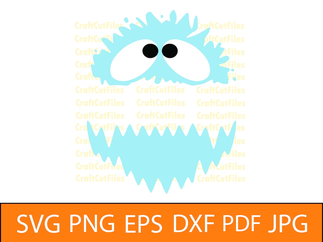 Abominable Snowman Bumble Rudolph Christmas SVG PNG DXF, Clipart