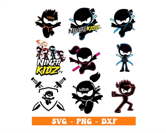 Ninja Kidz Tv Kids SVG PNG, Gaming Team Top Tee SVG, Ninja Kidz