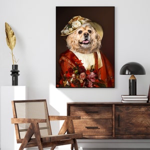 HIS HIGHNESS Royal Pet Portrait, Historical Pet Portrait, Victorian portrait, Custom Pet Portrait, Gift for Pet Lovers, Cat Royal Print image 4