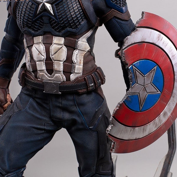 Bouclier Captain America || End Game Battle Damage Shield pour le cosplay et le jeu de rôle