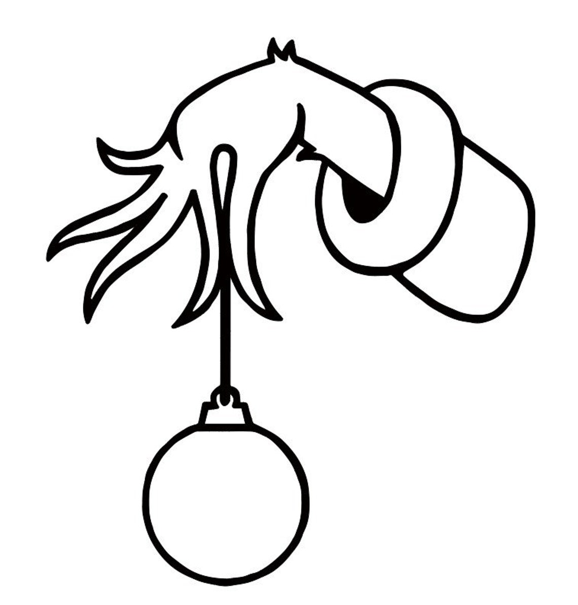 Grinch Hand Holding Holiday Ornament Christmas SVG Color and Etsy Ireland