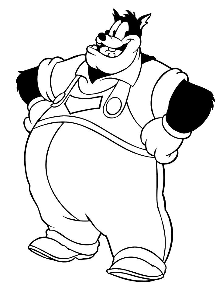 Mickey Mouse Pete Coloring Pages