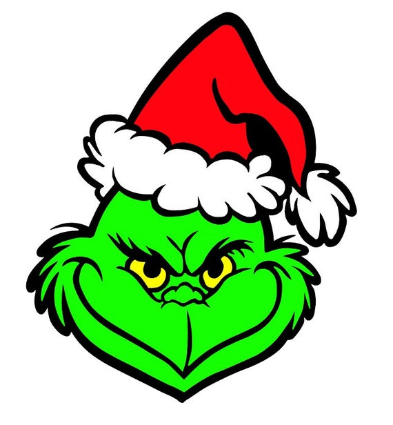 grinch beard santa hat